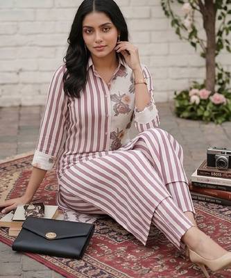 Women Printed Regular Kurta with Pyjamas 6