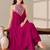 Women Ethnic Motifs Embroidered Empire Thread Work Silk Georgette Kurta with Trousers