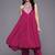 Women Ethnic Motifs Embroidered Empire Thread Work Silk Georgette Kurta with Trousers