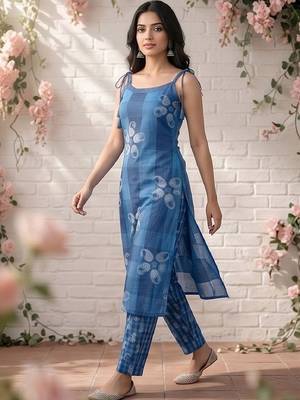 Women Ethnic Motifs Printed Regular Kurta with Trousers & With Dupatta 6