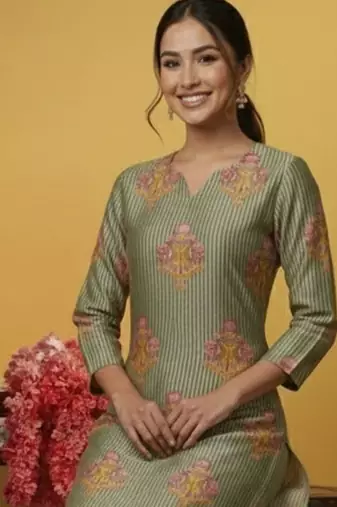 Women Ethnic Motifs Printed Regular Kurta with Trousers