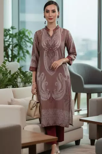 Women Paisley Printed Regular Kurta with Trousers