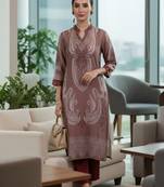 Women Paisley Printed Regular Kurta with Trousers