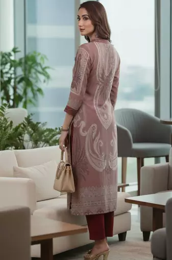 Women Paisley Printed Regular Kurta with Trousers