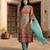 Women Ethnic Motifs Printed Regular Gotta Patti Chanderi Silk Kurta with Trousers & With Dupatta