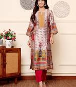 Women Ethnic Motifs Printed Regular Gotta Patti Kurta with Trousers