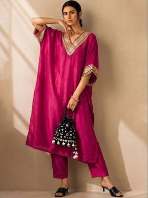 Yoke Design Kurta with Trousers 1