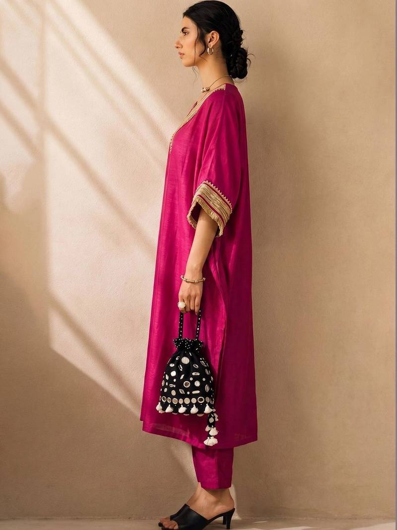 Yoke Design Kurta with Trousers