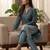 Women Ombre Dyed Regular Thread Work Kurta with Trousers