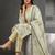 Women Floral Printed Regular Thread Work Chanderi Cotton Kurta with Trousers & With Dupatta
