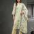 Women Floral Printed Regular Thread Work Chanderi Cotton Kurta with Trousers & With Dupatta
