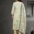 Women Floral Printed Regular Thread Work Chanderi Cotton Kurta with Trousers & With Dupatta