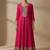 Women Ethnic Motifs Embroidered Panelled Thread Work Kurta with Churidar & With Dupatta