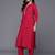 Thread & Zari Embroidered Kurta with Trouser & Ethnic Printed Dupatta