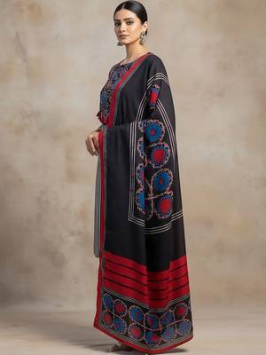 Women Ethnic Motifs Printed Regular Kurta with Trousers & With Dupatta 6