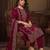 Women Ethnic Motifs Printed Regular Velvet Kurta with Trousers & With Dupatta