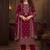 Women Ethnic Motifs Printed Regular Velvet Kurta with Trousers & With Dupatta