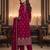 Women Ethnic Motifs Printed Regular Velvet Kurta with Trousers & With Dupatta