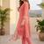 Women Ethnic Motifs Regular Thread Work  Cotton Kurta with Trousers & With Dupatta