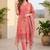 Women Ethnic Motifs Regular Thread Work  Cotton Kurta with Trousers & With Dupatta