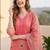 Women Ethnic Motifs Regular Thread Work  Cotton Kurta with Trousers & With Dupatta