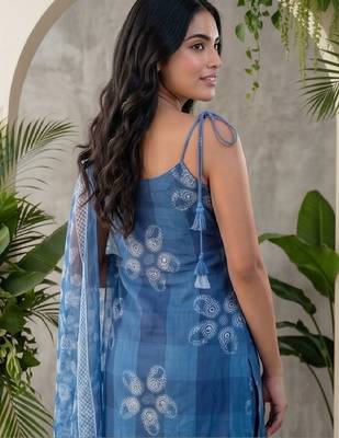 Women Ethnic Motifs Printed Regular Kurta with Trousers & With Dupatta 4
