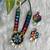 kanchi mirror work necklace set