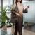 Women Ombre Dyed Regular Thread Work Kurta with Trousers