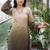 Women Ombre Dyed Regular Thread Work Kurta with Trousers