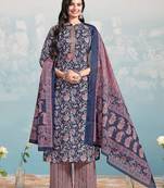 Women Ethnic Motifs Printed Regular Kurta with Trousers & With Dupatta