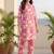 Women Printed Regular Kurta with Trousers