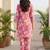 Women Printed Regular Kurta with Trousers