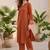 Women Regular Thread Work Silk Crepe Kurta with Palazzos