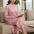 Women Regular Thread Work Silk Crepe Kurta with Trousers