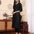 V-Neck Solid Straight Kurta with Trouser & Printed Dupatta
