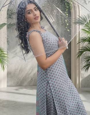 Women Ethnic Motifs Printed Regular Kurta with Trousers & With Dupatta 5
