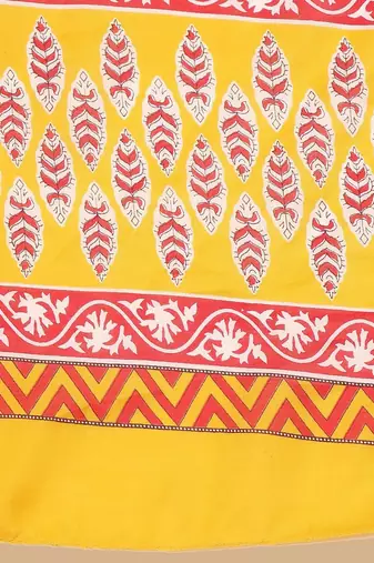 Floral Printed Notch Neck Straight Kurta With Salwar And Dupatta
