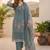 Women Floral Embroidered Regular Thread Work  Cotton Kurta with Trousers & With Dupatta