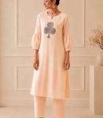 Women Striped Regular  Cotton Kurta with Trousers