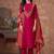Women Floral Embroidered Regular Sequinned Kurta with Trousers & With Dupatta
