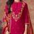 Women Floral Embroidered Regular Sequinned Kurta with Trousers & With Dupatta