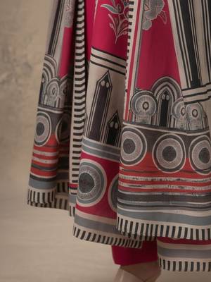 Women Ethnic Motifs Printed Regular Thread Work Kurta with Trousers & With Dupatta 6