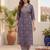 Women Floral Printed Regular Kurta with Trousers & With Dupatta