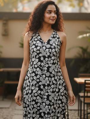 Women Floral Printed Regular Kurta with Trousers 3