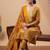 Women Floral Printed Regular Thread Work Kurta with Trousers & With Dupatta