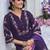 Floral Embroidered Thread Work  Cotton Straight Kurta With Trousers & Dupatta