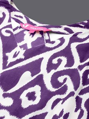 Ethnic Motifs Printed V-Neck Sleeveless  Cotton Kurta & Palazzo 2