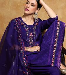 Women Floral Embroidered Regular Kurta with Dhoti Pants & With Dupatta