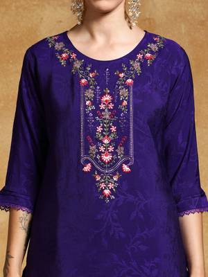 Women Floral Embroidered Regular Kurta with Dhoti Pants & With Dupatta 7