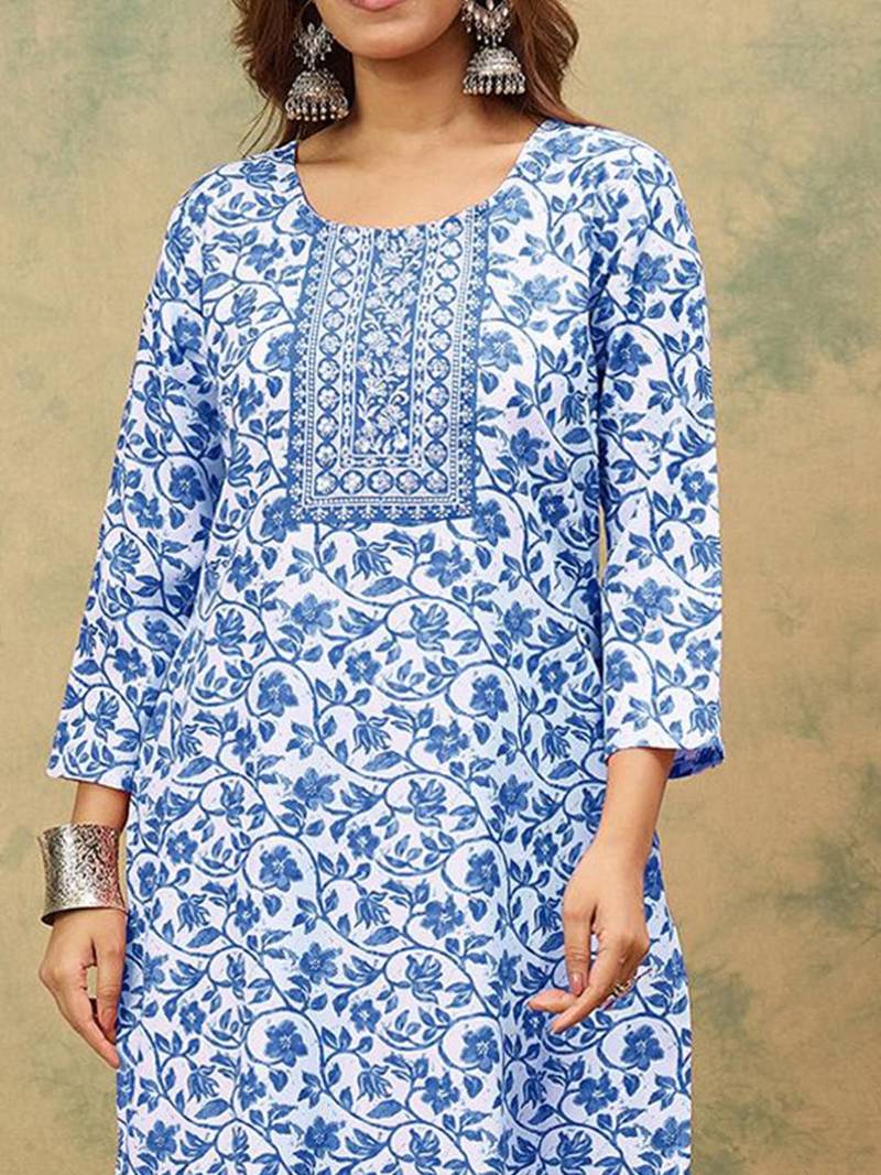 Women Floral Printed Kurta with Palazzo & Dupatta